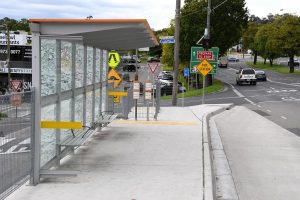 All aboard the new bus shelter