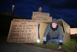 Heenan’s homelessness sleep out