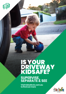Kidsafe urges drivers to be careful in their driveways