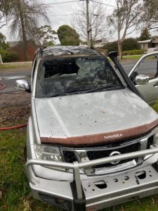Car fires linked to burglaries in Montrose and Silvan