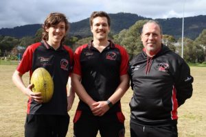 Family trio take to the field in first match played together