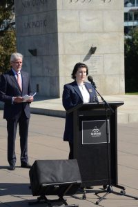 Student presents history of Kokoda at Battle for Australia ceremony