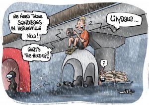 CARTOON: A bit wet