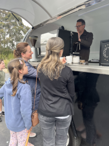 Carting free coffee to the community at KSBC