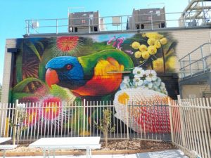 Mural says thank you to Maroondah Hospital staff
