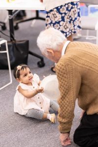 Three generations spending quality time together for Cultural Diversity Week