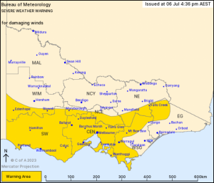 Weather alert for strong winds from Friday issued by BOM