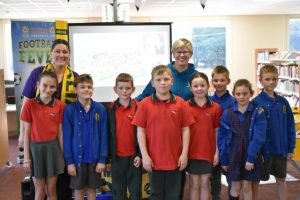 ‘Football Fever’ author rocks the library
