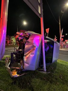 Early morning rollover in Lilydale