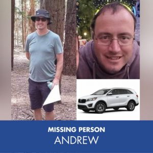 Search for missing man Andrew