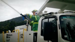 Firefighters stationed to protect Melbourne’s water