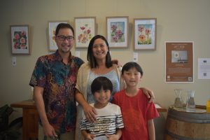 Tokar Estate Cellar Door is covered by floral paintings