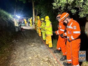 Man survives big drop at Burkes