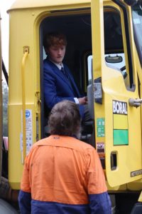 Stressing the road safety message for students