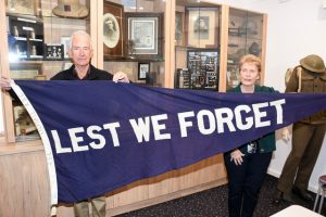 The mystery of a ‘Lest We Forget’ pennant flag