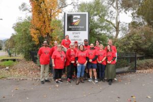 Yarra Ranges education union members gather for rally