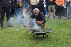 Sun shines for supporters at third Walk Against Family Violence