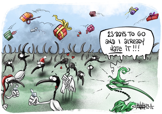 Cartoon: 23 days to go